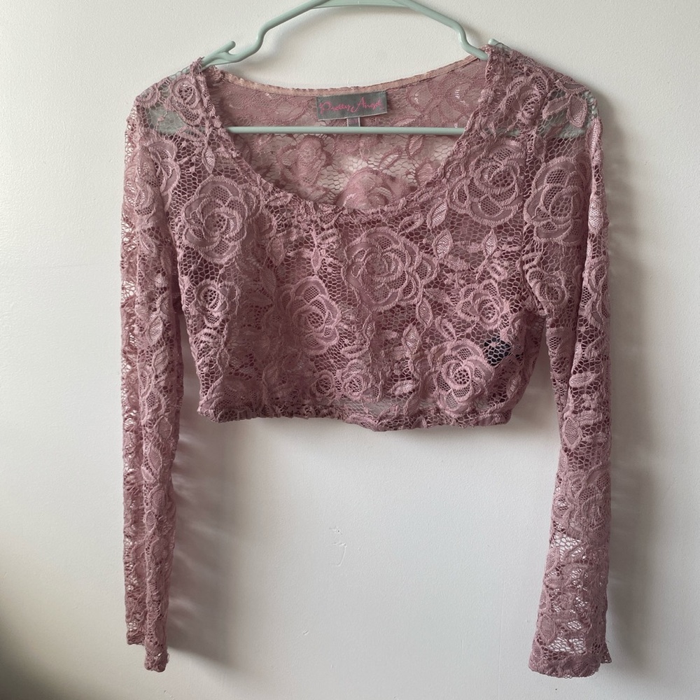 Lace crop top